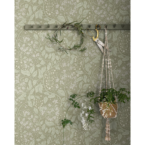 Dutch Wallcoverings Fägring - Turi - Donkergroen