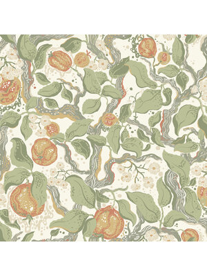 Dutch Wallcoverings FC Fägring- Kart donkergroen - 22026