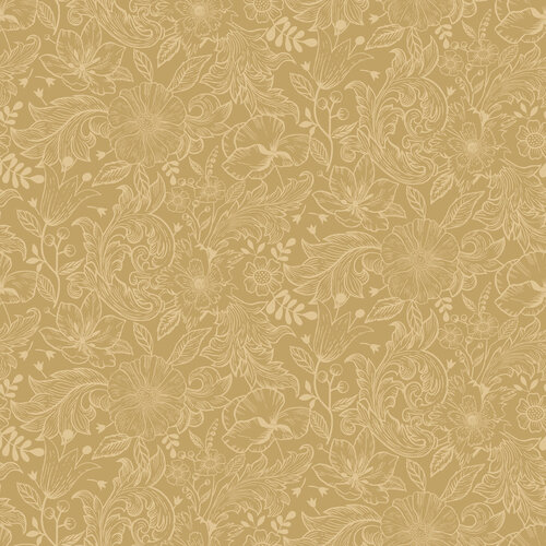 Dutch Wallcoverings Angas - Wilma Yellow - Geel