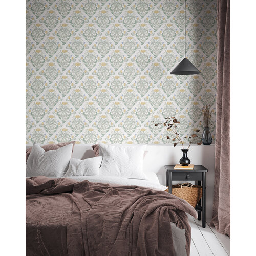 Dutch Wallcoverings Klara & Tove - Frodas Yellow - Geel Dutch Wallcoverings Klara & Tove - Frodas Yellow - Geel