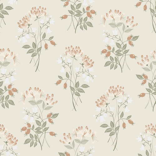 Dutch Wallcoverings Langenas - Kaprifol Light Yellow - Geel Dutch Wallcoverings Langenas - Kaprifol Light Yellow - Geel