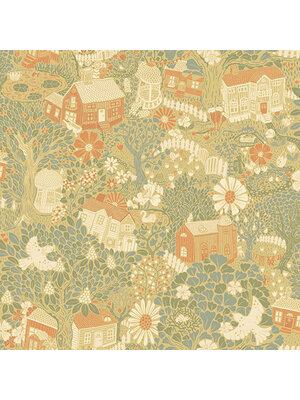 Dutch Wallcoverings Langtan - Bygga Bo Yellow - Geel Dutch Wallcoverings Langtan - Bygga Bo Yellow - Geel