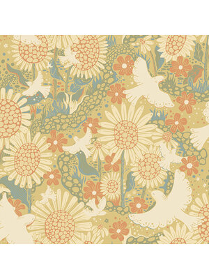 Dutch Wallcoverings Langtan - Drömma Yellow - Geel Dutch Wallcoverings Langtan - Drömma Yellow - Geel