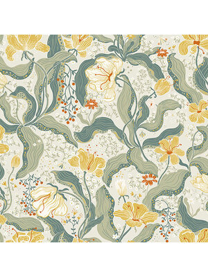 Dutch Wallcoverings Lina II - Bodri Yellow - Geel