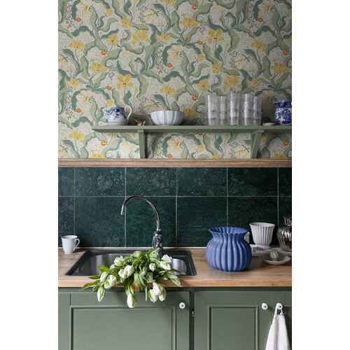 Dutch Wallcoverings Lina II - Bodri Yellow - Geel