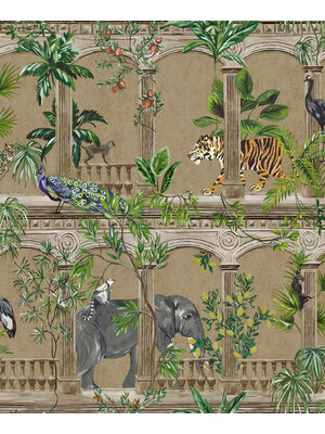 Dutch Wallcoverings Cascading Gardens - Petra - Gold