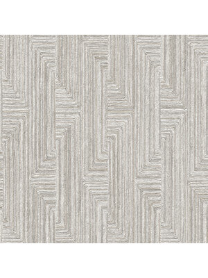 Dutch Wallcoverings Santa Fé Retro String Motif - Grey