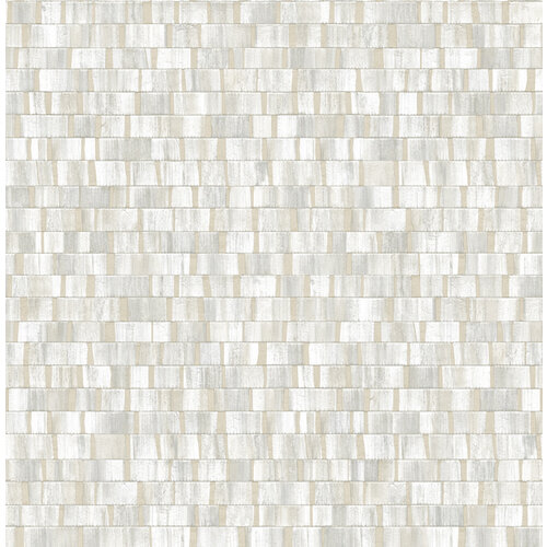 Dutch Wallcoverings Artisan Small Metallic Wood - Grey/Silver