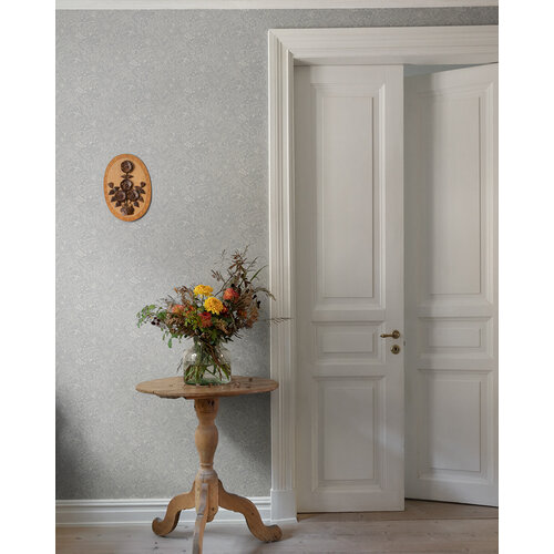 Dutch Wallcoverings Angas - Wilma Grey - Grijs