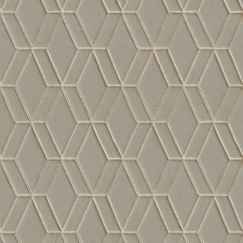 Dutch Wallcoverings Wallstitch/Bs1 Hexagonal Grey - Grijs