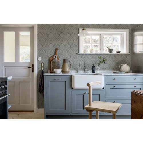 Dutch Wallcoverings Blomstermala - Ludvig D. Grey - Grijs