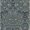 Dutch Wallcoverings FC British Heritage bloem blw/grijs - KT20202