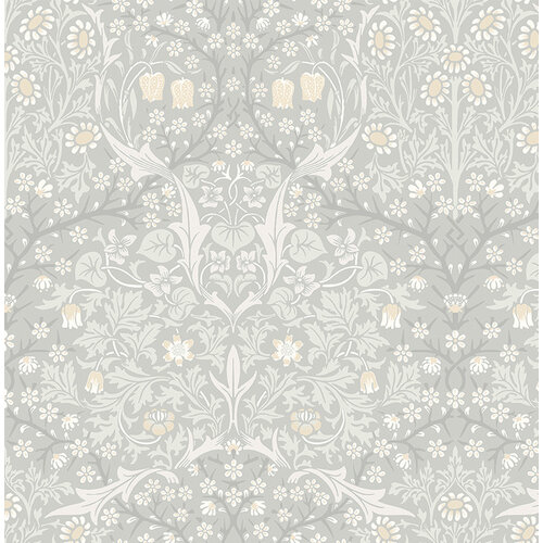 Dutch Wallcoverings British Heritage Bloem - Grijs Dutch Wallcoverings British Heritage Bloem - Grijs