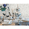 Dutch Wallcoverings FC British Heritage blaadjes grijs - KT20909