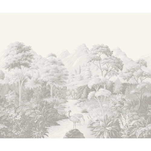 Dutch Wallcoverings Designology - Mural Malvern Neutral - Grijs