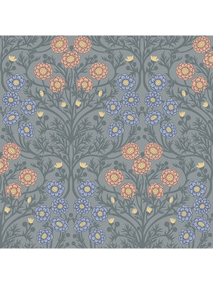 Dutch Wallcoverings Ekbacka - Bellis Grey - Grijs