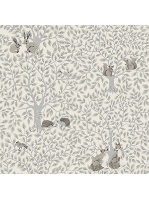 Dutch Wallcoverings Gronhaga - Per Grey - Grijs