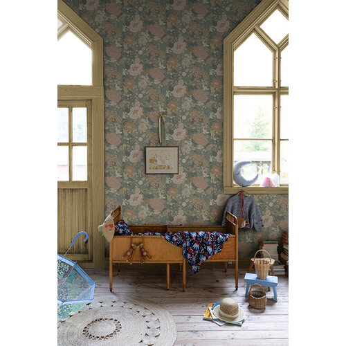 Dutch Wallcoverings Langtan - Växa Dark Grey - Grijs