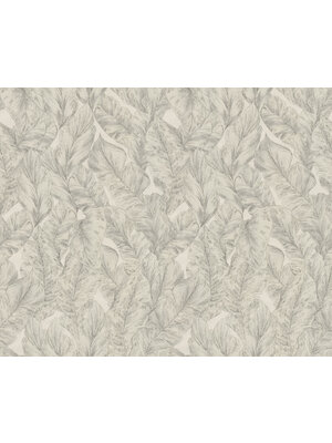 Dutch Wallcoverings FC Roberto Cavalli 9- bladeren grijs - 21073