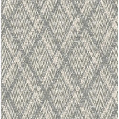 Dutch Wallcoverings Sauvage Ruit - Grijs