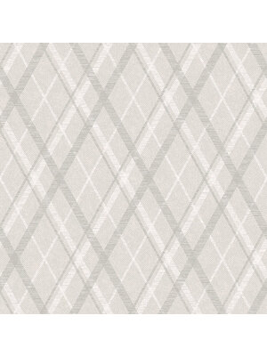 Dutch Wallcoverings Sauvage Ruit - Grijs