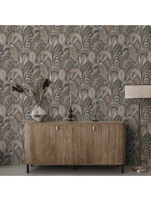 Dutch Wallcoverings FC Khalili- Raffia Charcoal - 65942