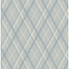 Dutch Wallcoverings Sauvage Ruit - Grijs/Blauw
