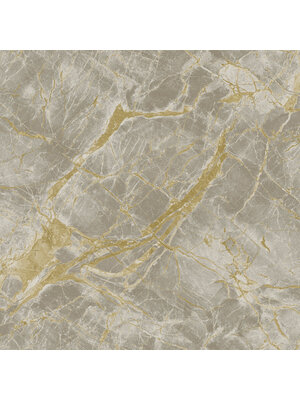 Dutch Wallcoverings Arabesque - Portoro Grey/Gold - Grijs/Goud