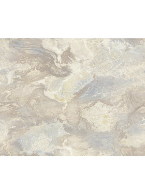 Dutch Wallcoverings Carrara Best - Grijs/Goud