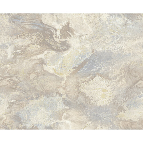 Dutch Wallcoverings Carrara Best - Grijs/Goud