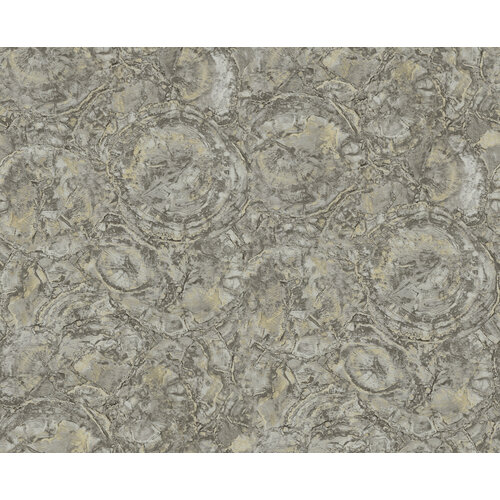 Dutch Wallcoverings Carrara Best - Grijs/Goud