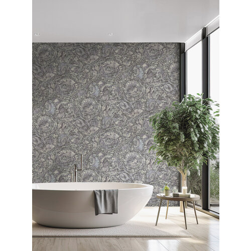 Dutch Wallcoverings Carrara Best - Grijs/Goud