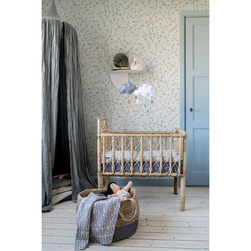 Dutch Wallcoverings Blomstermala - Hilma Grey/Green - Grijs/Groen