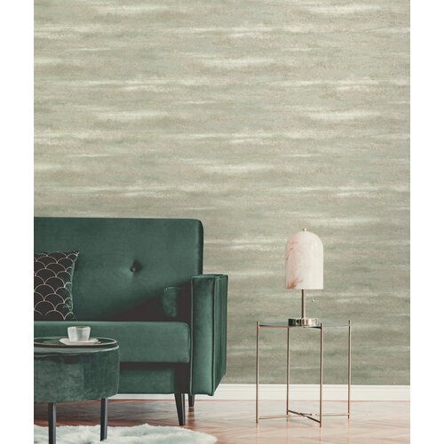 Dutch Wallcoverings Khalili - Horizon Bead Sage - Grijs/Groen