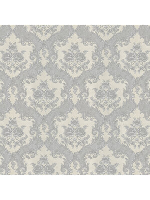 Dutch Wallcoverings New Tekko Medaillon - Grijs/Zilver Dutch Wallcoverings New Tekko Medaillon - Grijs/Zilver