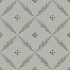 Dutch Wallcoverings Blomstermala - Henry Grey/Black - Grijs/Zwart