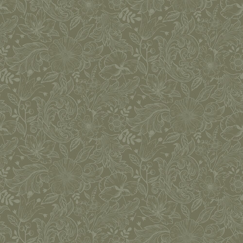 Dutch Wallcoverings Angas - Wilma Green - Groen