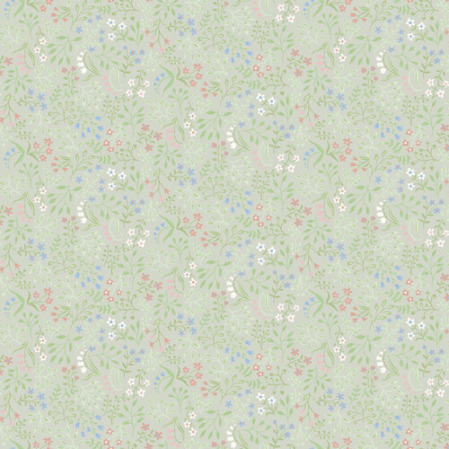 Dutch Wallcoverings Angas - Marie Light Green - Groen