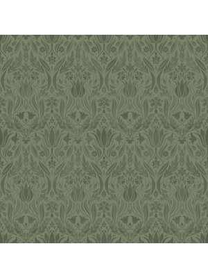 Dutch Wallcoverings Blomstermala - Ludvig Green - Groen