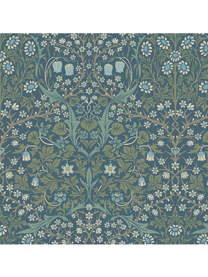 Dutch Wallcoverings British Heritage Bloem Blw/- Groen Dutch Wallcoverings British Heritage Bloem Blw/- Groen