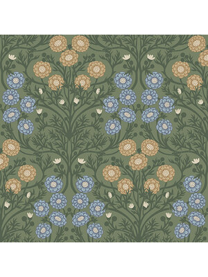 Dutch Wallcoverings Ekbacka - Bellis Green - Groen Dutch Wallcoverings Ekbacka - Bellis Green - Groen