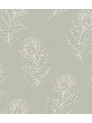 Dutch Wallcoverings Eleganza - Pavone Sage - Groen Dutch Wallcoverings Eleganza - Pavone Sage - Groen