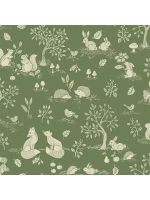 Dutch Wallcoverings Gronhaga - Ivar Green - Groen Dutch Wallcoverings Gronhaga - Ivar Green - Groen
