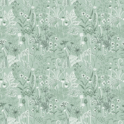 Dutch Wallcoverings Havsblick - Dara Light Green - Groen