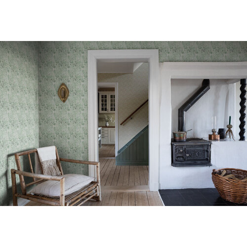Dutch Wallcoverings Havsblick - Dara Light Green - Groen