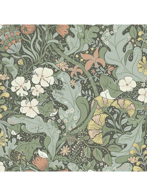 Dutch Wallcoverings Hjärterum - Elise - Groen Dutch Wallcoverings Hjärterum - Elise - Groen