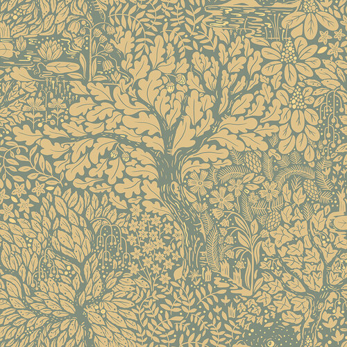 Dutch Wallcoverings Hjärterum - Olle - Groen