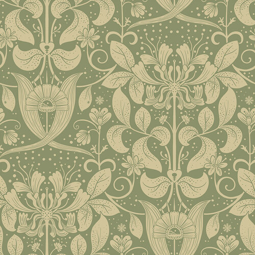 Dutch Wallcoverings Hjärterum - Berit - Groen