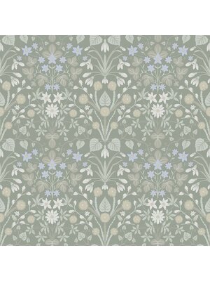 Dutch Wallcoverings Langenas - Varblommor Green - Groen Dutch Wallcoverings Langenas - Varblommor Green - Groen