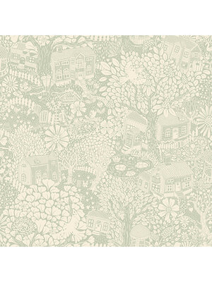 Dutch Wallcoverings Langtan - Bygga Bo Light Green - Groen Dutch Wallcoverings Langtan - Bygga Bo Light Green - Groen
